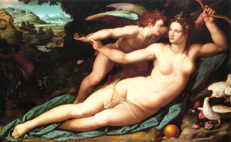 ALLORI Alessandro Venus and Cupid